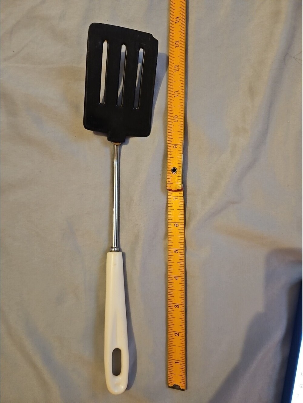 Vintage  Black Nylon Spatula Metal Shaft 13" Turner Flipper
